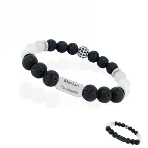 Bracelet personnalisé énergétique en pierres de lune