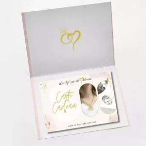 Carte cadeau pour offrir un bijou personnalisé