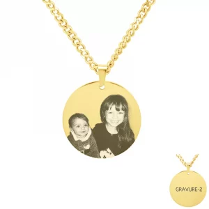 Bijou avec photo gravée